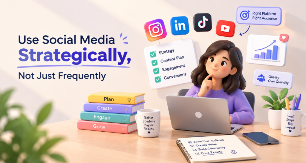Use Social Media Strategically, Not Just Frequently
