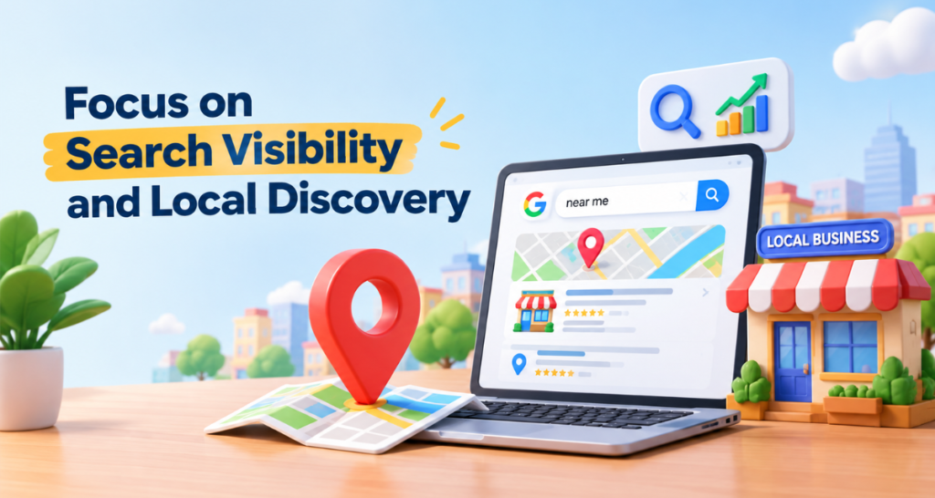 Focus on Search Visibility and Local Discovery